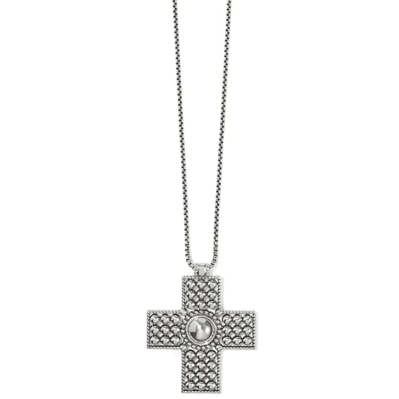 Pretty Tough Bold Cross Necklace sold by Brighton