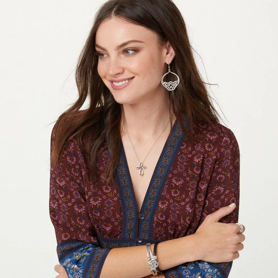 Interlok Petite Cross Necklace sold by Brighton product image thumbnail 3