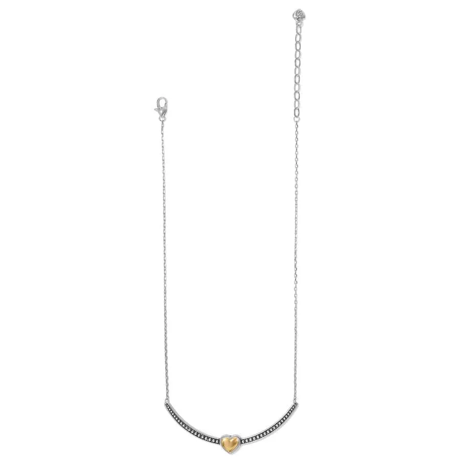 Pretty Tough Bold Two Tone Heart Bar Necklace sold by Brighton product image thumbnail 2