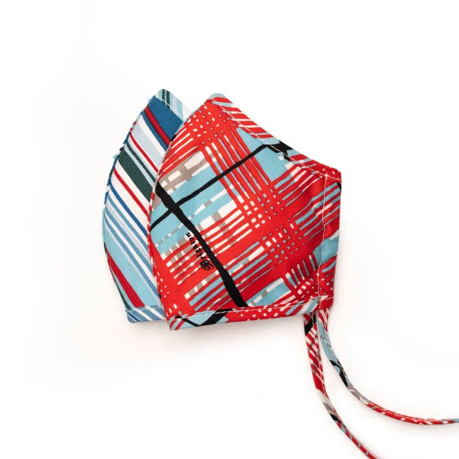 Summer Stripes and Plaid Face Mask (2 pack) sold by Brighton