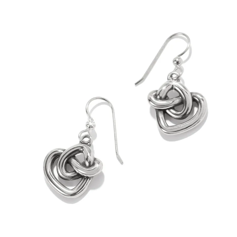 Interlok Curve Heart French Wire Earrings sold by Brighton product image thumbnail 2