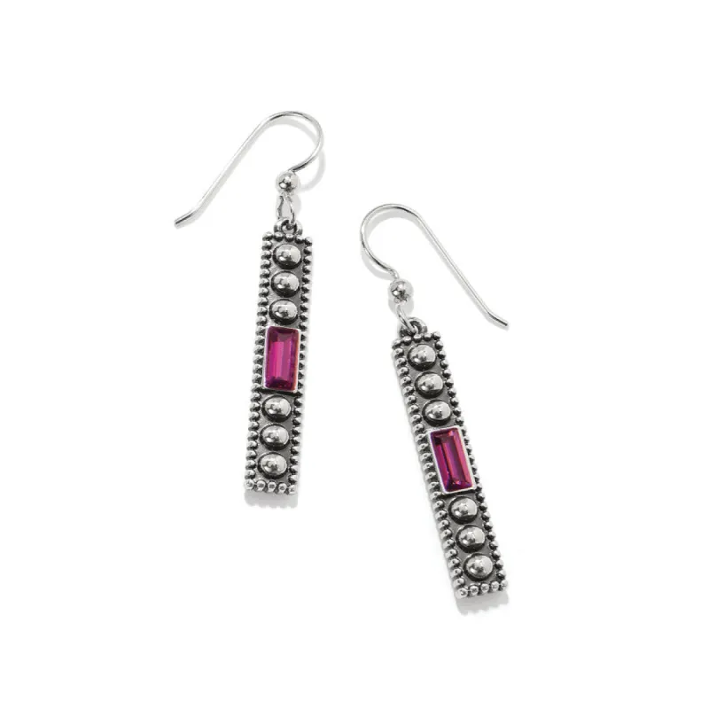 Pretty Tough Gem French Wire Earrings made by Brighton