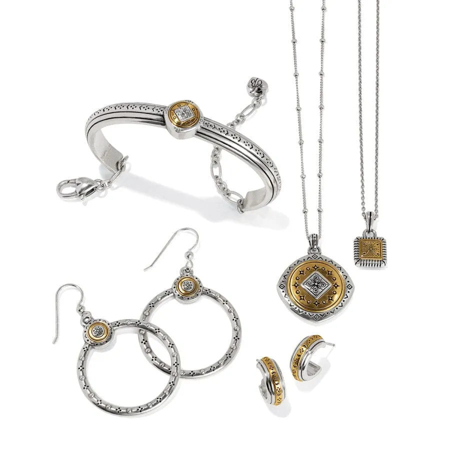 Mosaic Two Tone Mini Tile Necklace sold by Brighton product image thumbnail 4