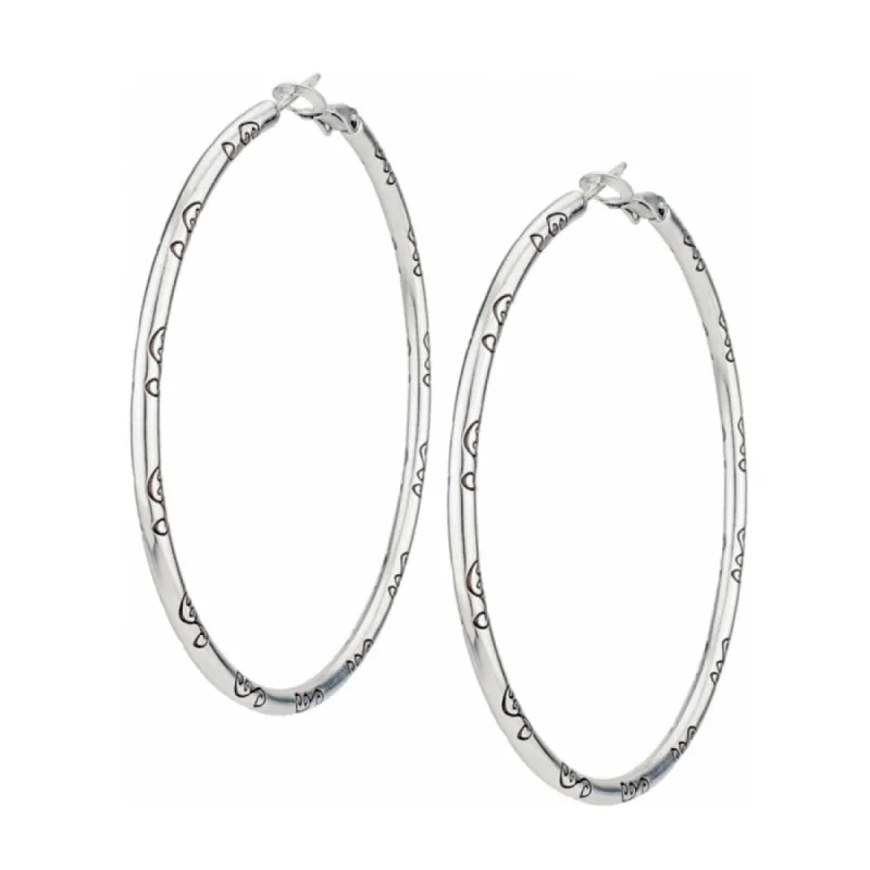 Grande Hoop Charm Earrings sold by Brighton