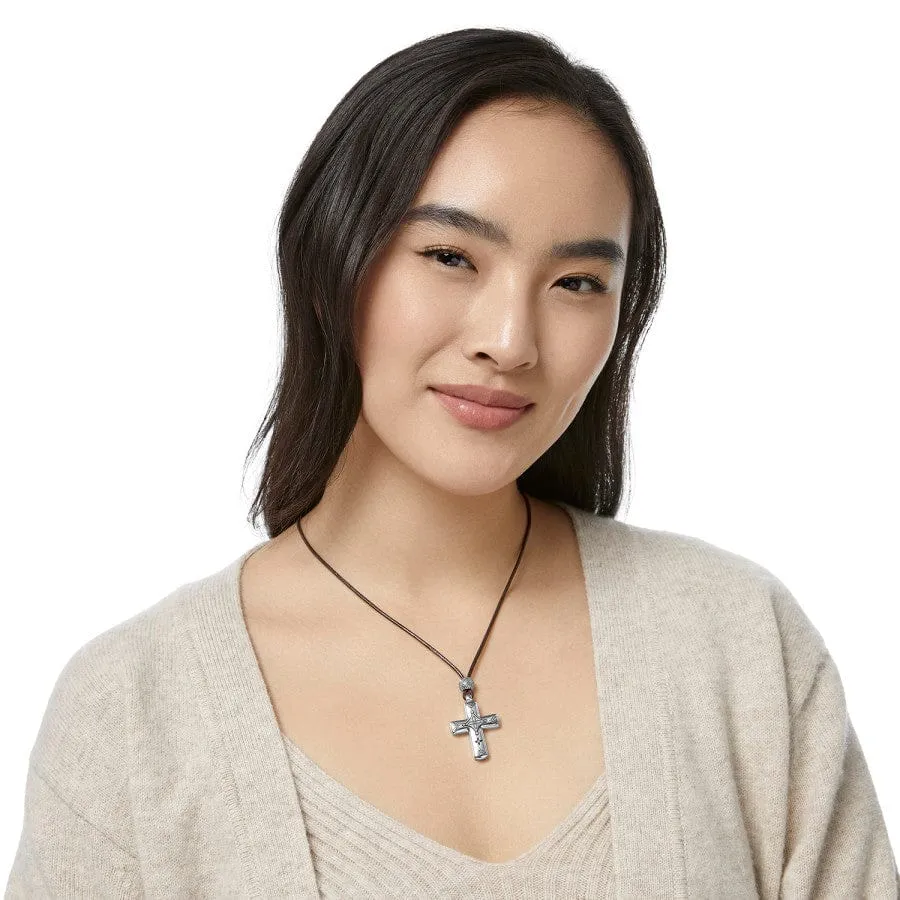 Mosaic Paseo Leather Cross Necklace sold by Brighton product image thumbnail 4