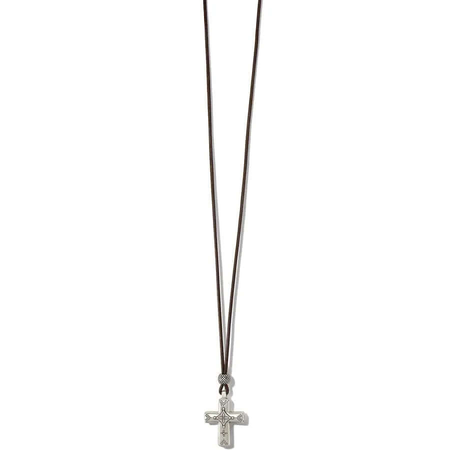 Mosaic Paseo Leather Cross Necklace sold by Brighton product image thumbnail 2
