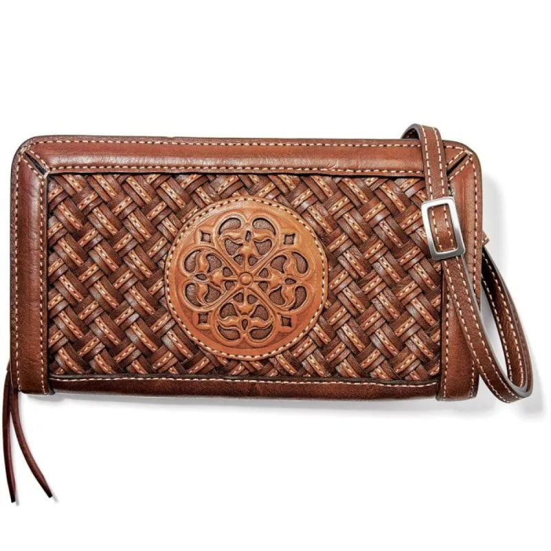 Ferrara Woven Zip Around Wallet sold by Brighton
