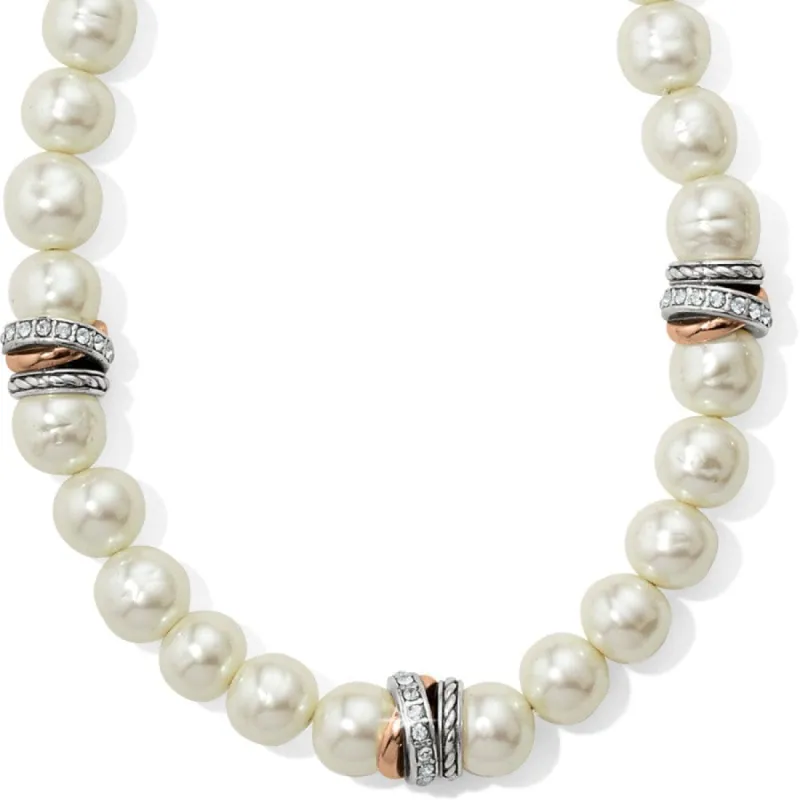 Neptune's Rings Pearl Short Necklace sold by Brighton