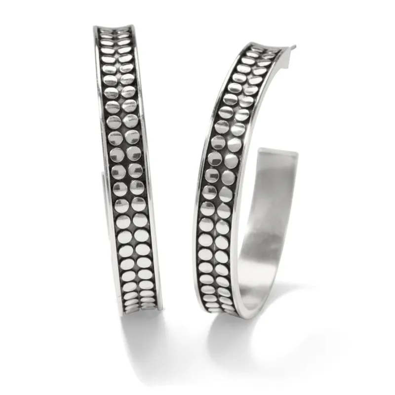 Pebble Dot Medium Hoops sold by Brighton