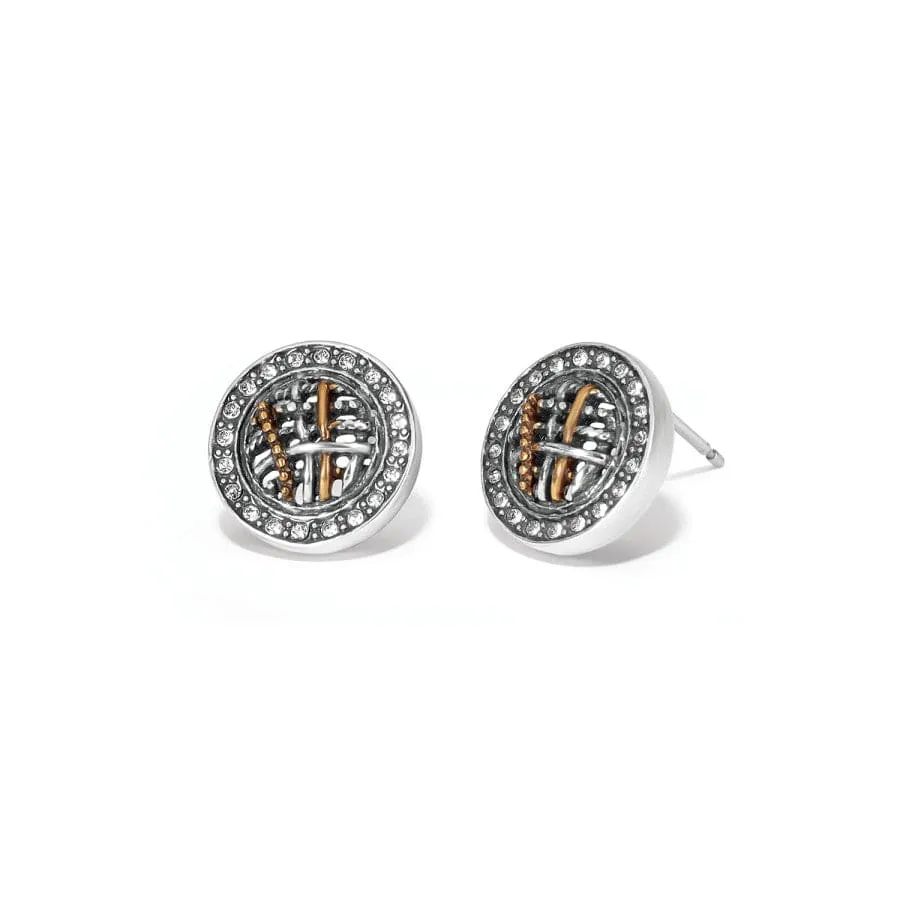 Neptune's Rings Woven Round Post Earrings sold by Brighton product image thumbnail 2