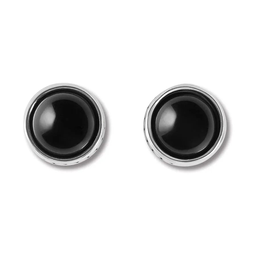Pebble Dot Onyx Post Earrings sold by Brighton