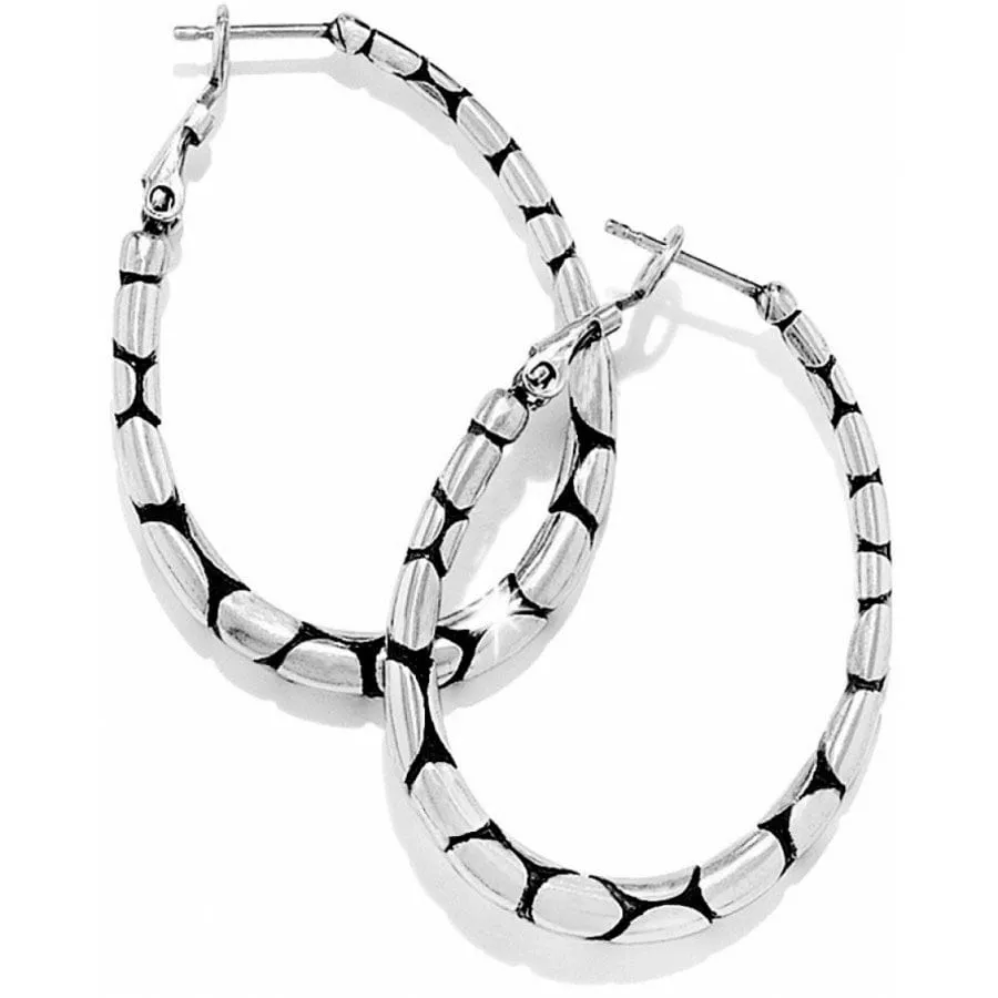 Pebble Oval Hoop Earrings sold by Brighton product image thumbnail 2