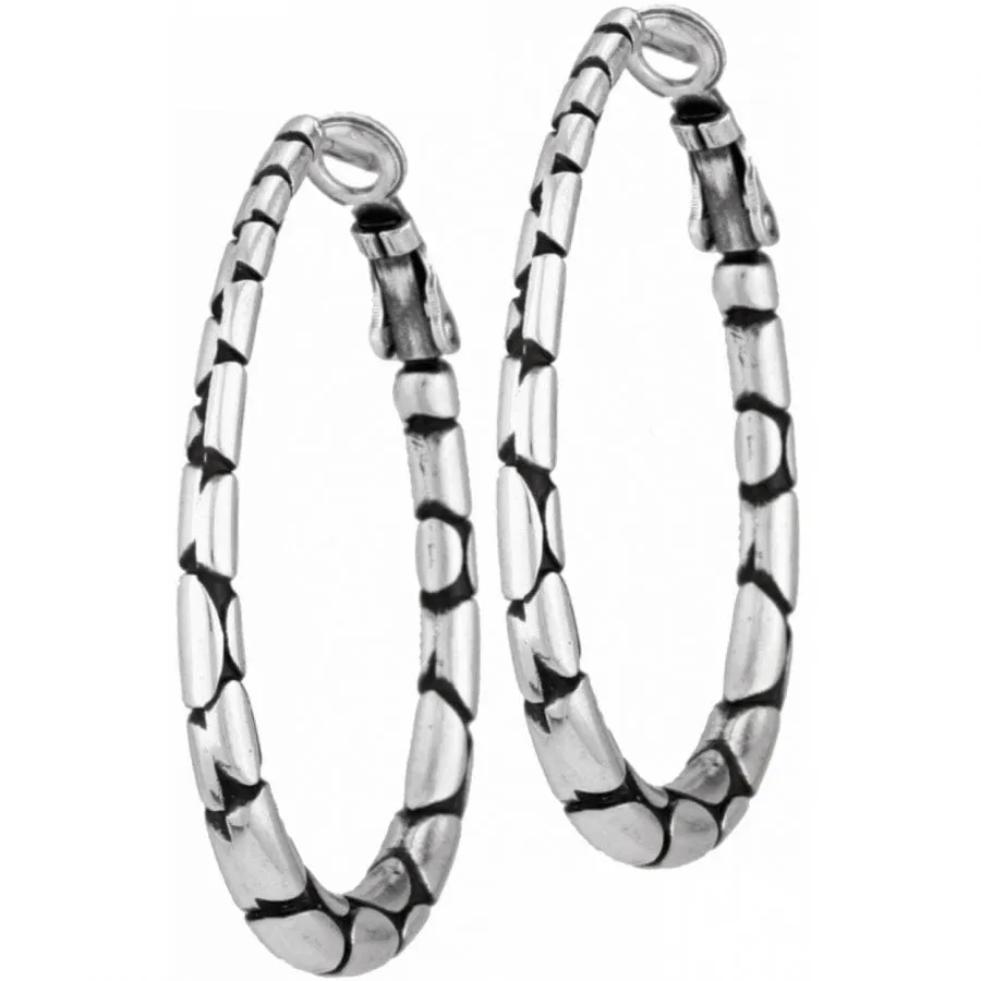 Pebble Oval Hoop Earrings sold by Brighton product image thumbnail 3
