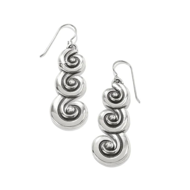 Contempo Moda Swirl French Wire Earrings sold by Brighton