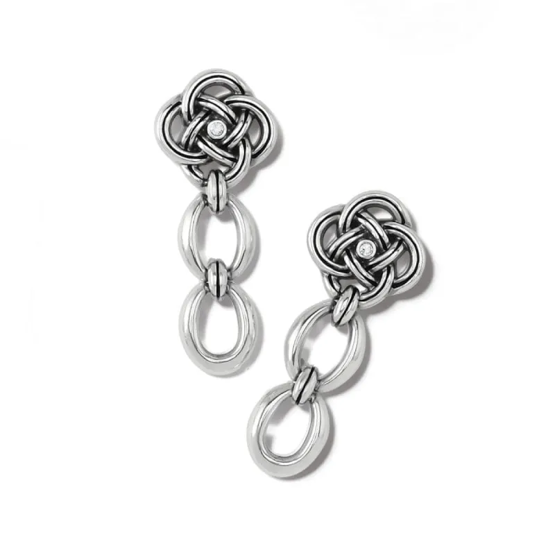 Interlok Knot Link Post Drop Earrings sold by Brighton