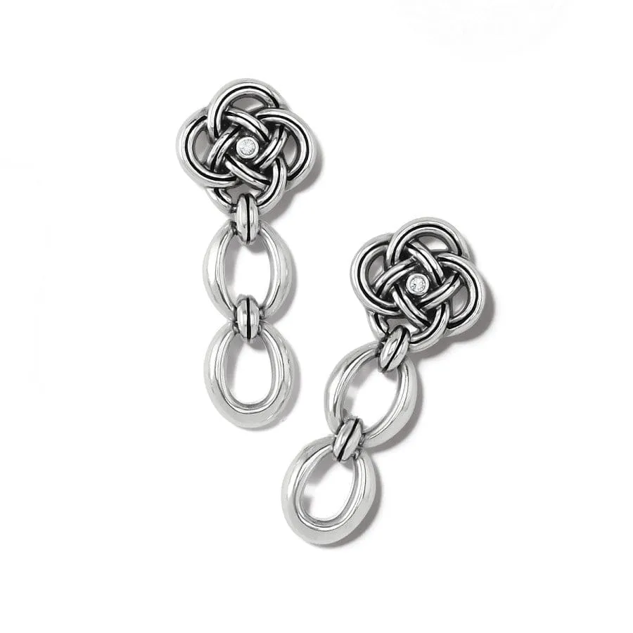 Interlok Knot Link Post Drop Earrings sold by Brighton