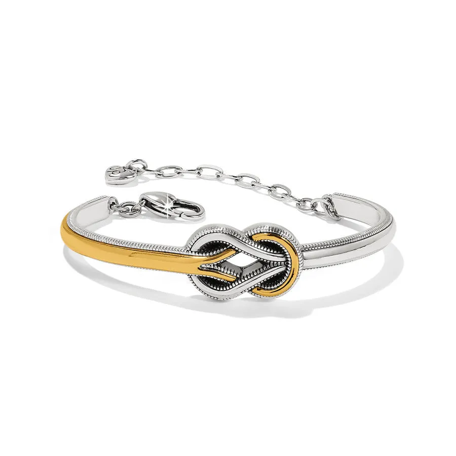 Interlok Harmony Two Tone Bar Bracelet sold by Brighton