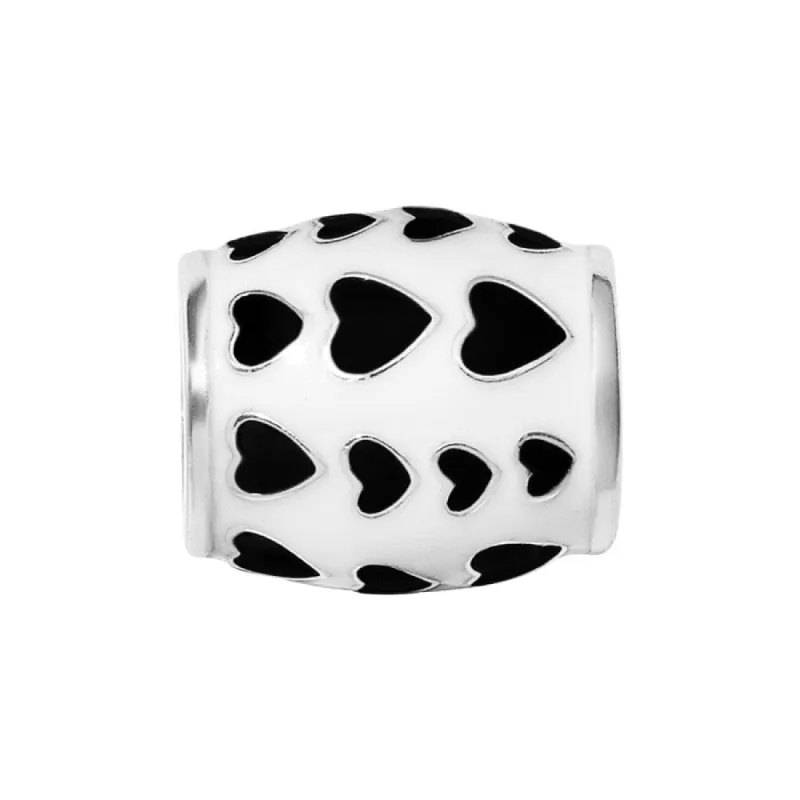 Fashionista Black Hearts Bead sold by Brighton