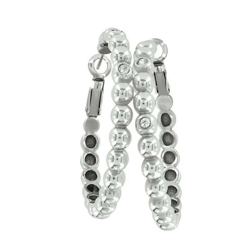 Twinkle Granulation Large Hoops sold by Brighton