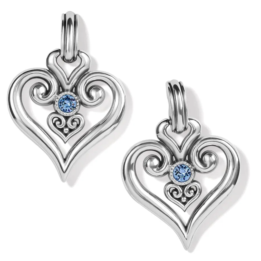 Alcazar Heart Glint Post Drop Earrings sold by Brighton