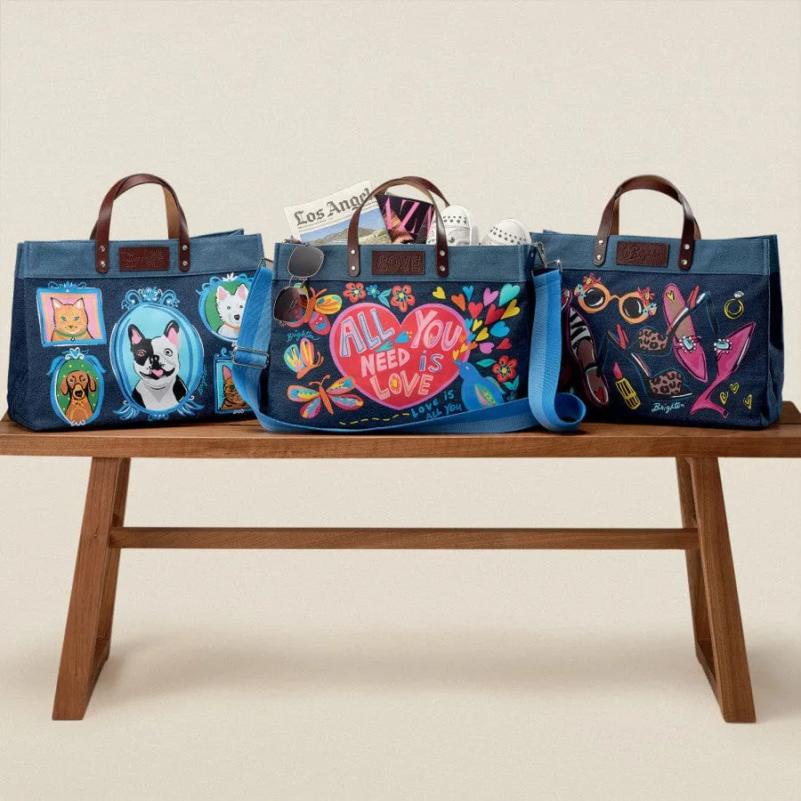 Fur Family East West Denim Denim Tote sold by Brighton product image thumbnail 4