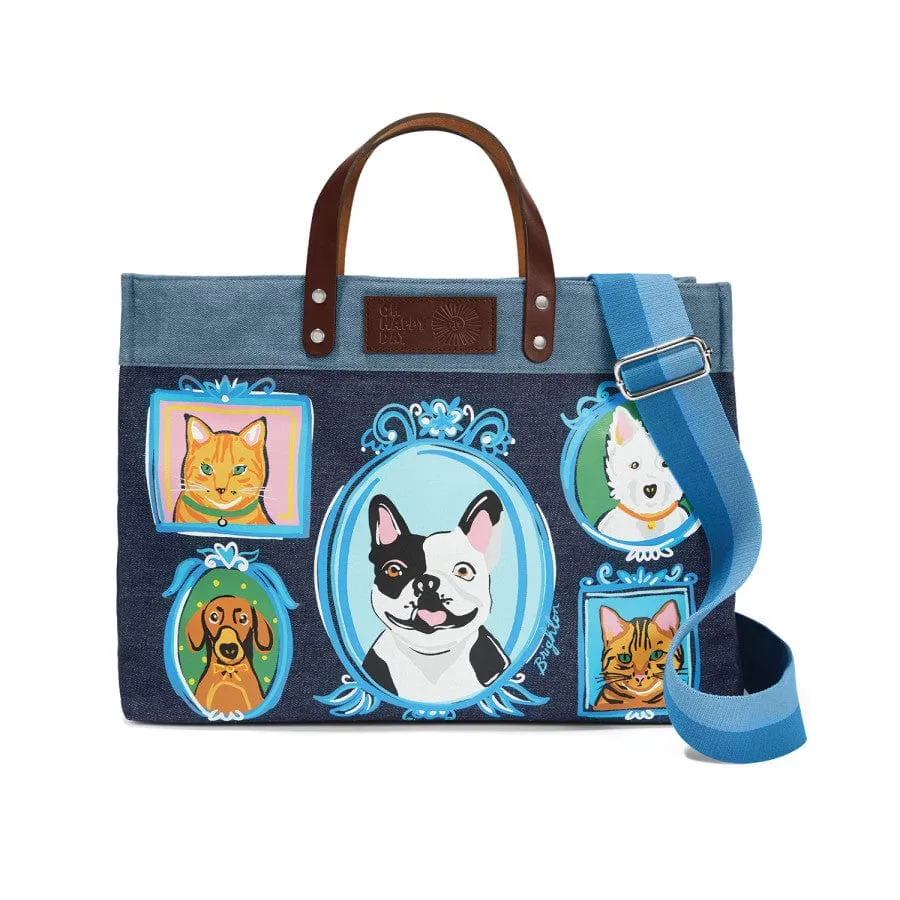 Fur Family East West Denim Denim Tote sold by Brighton