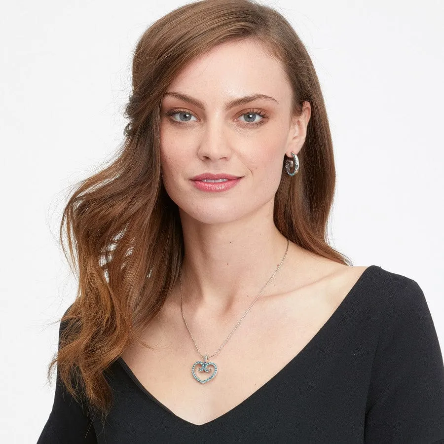 Sea Of Love Crystal Hoop Earrings sold by Brighton product image thumbnail 3