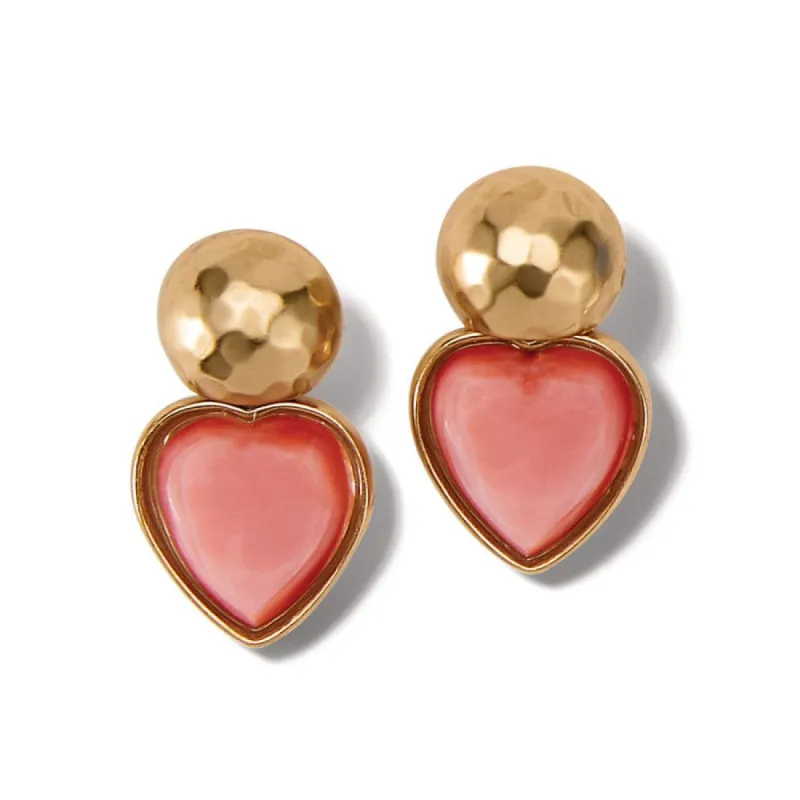 Loving Heart Post Drop Earrings sold by Brighton