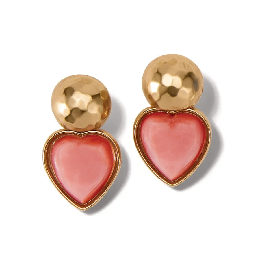 Loving Heart Post Drop Earrings sold by Brighton
