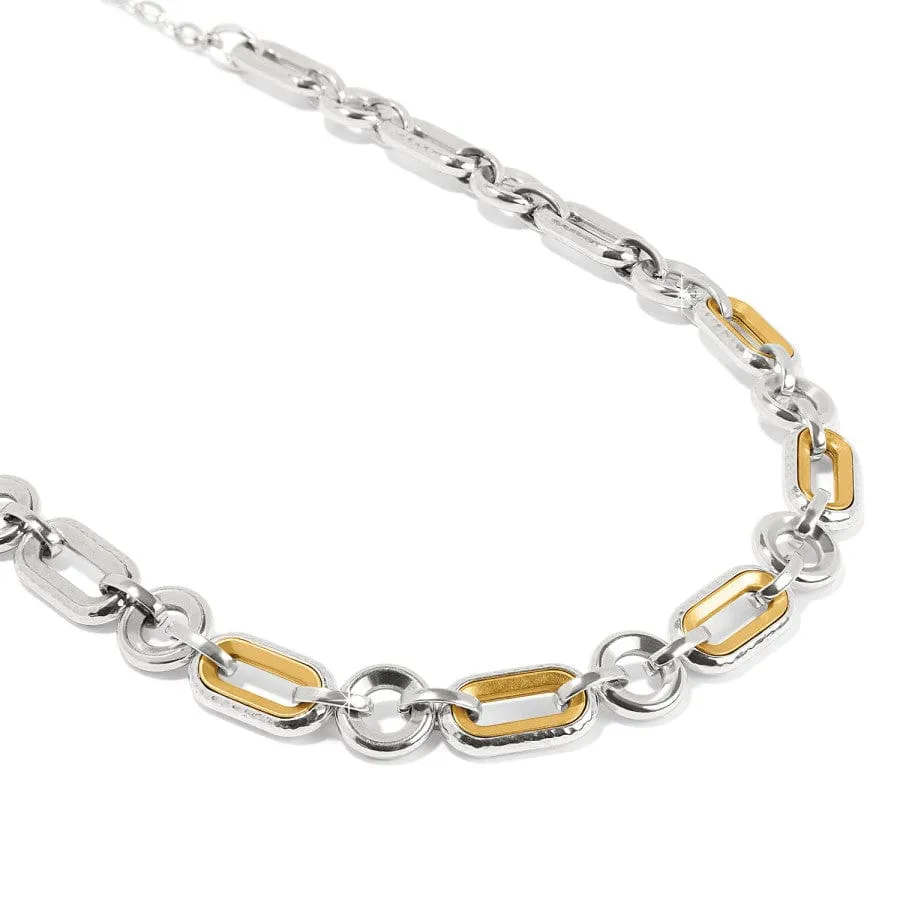 Medici Link Two Tone Necklace sold by Brighton product image thumbnail 3