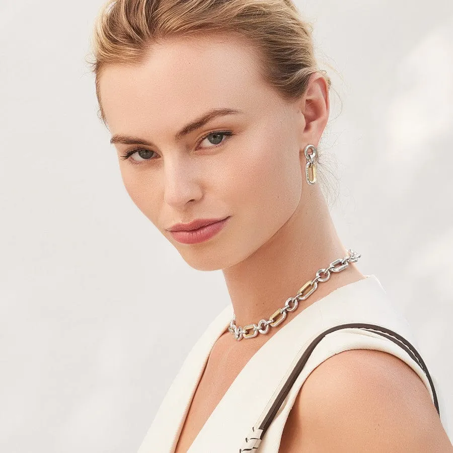 Medici Link Two Tone Necklace sold by Brighton product image thumbnail 5