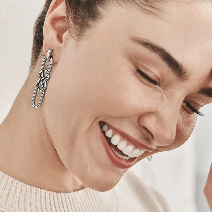 Interlok Braid Post Drop Earrings sold by Brighton product image thumbnail 4