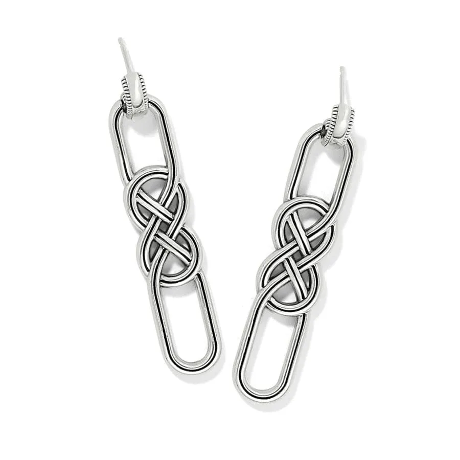 Interlok Braid Post Drop Earrings sold by Brighton