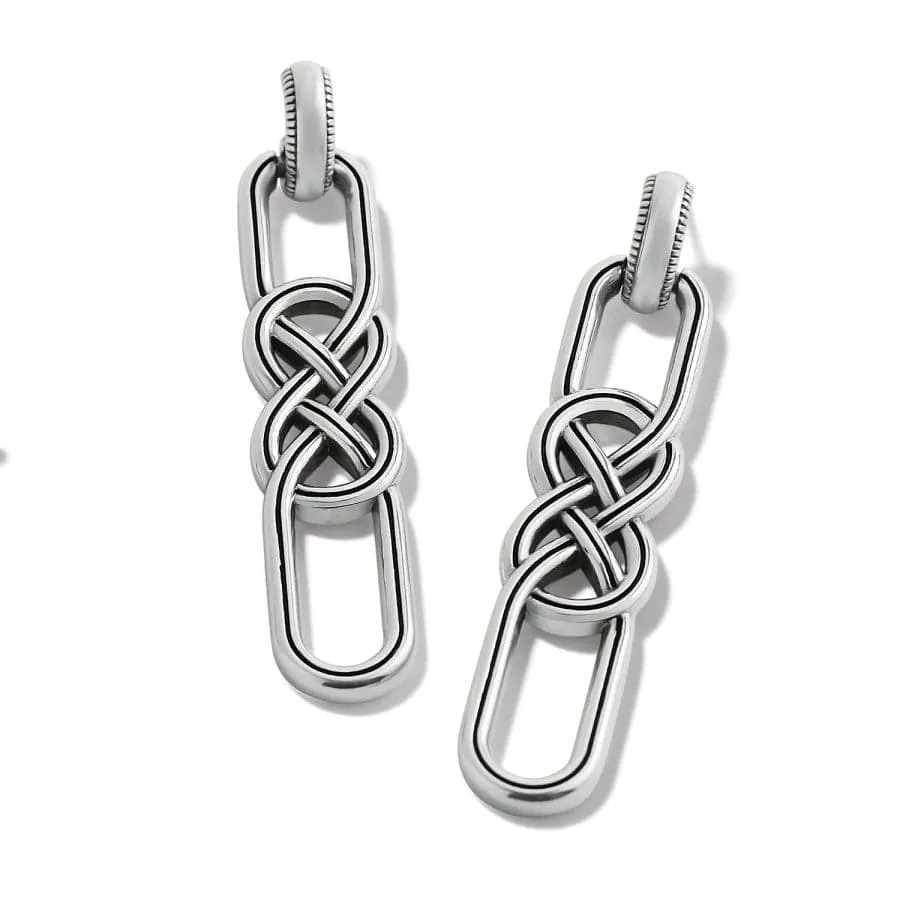 Interlok Braid Post Drop Earrings sold by Brighton product image thumbnail 2