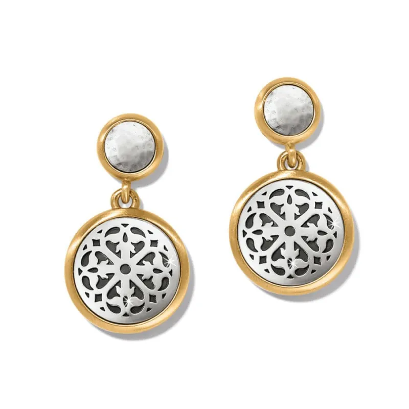 Ferrara Two Tone Luce Post Drop Earrings sold by Brighton