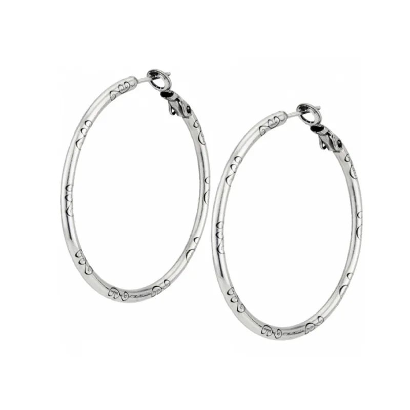 Large Hoop Charm Earrings sold by Brighton
