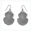 Silver Shells Two Tier French Wire Earrings sold by Brighton