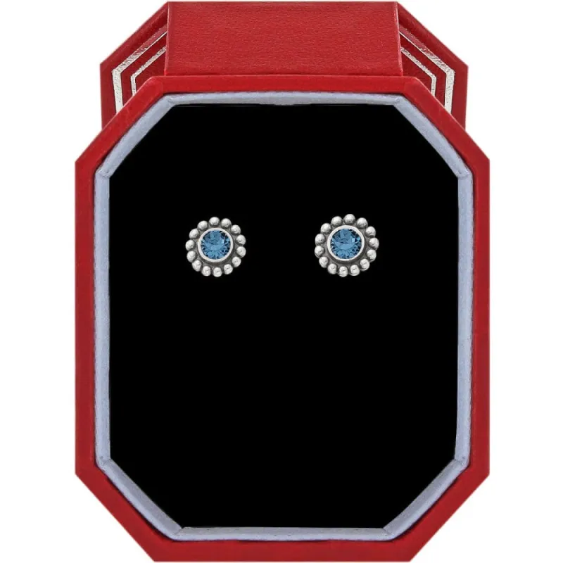 Twinkle Sapphire Mini Post Earrings Gift Box sold by Brighton