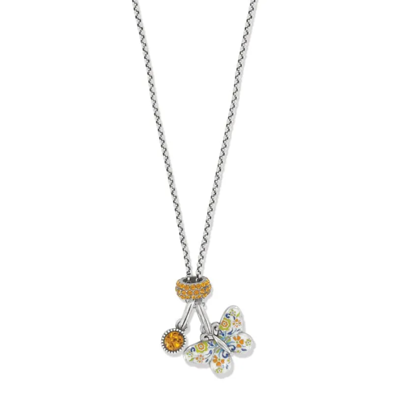 La Farfalla Butterfly Charm Necklace sold by Brighton