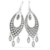 Pebble Disc Marquise Statement French Wire Earrings sold by Brighton