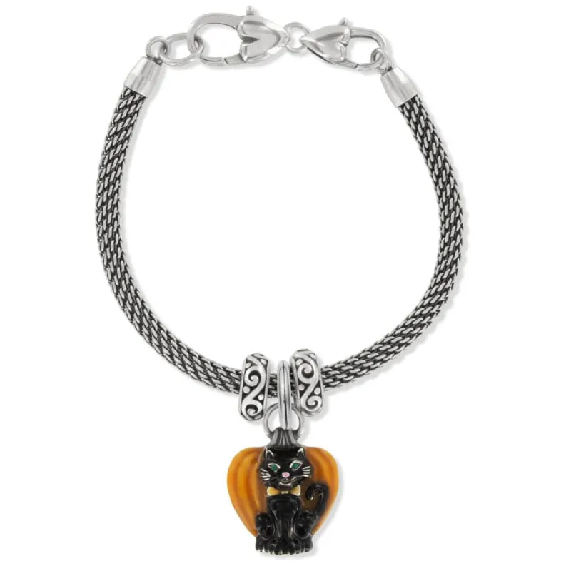 Spooky Cat Halloween Bracelet sold by Brighton