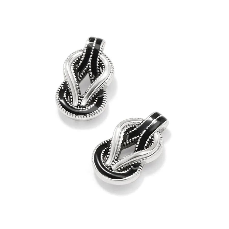 Interlok Harmony Black Post Earrings sold by Brighton product image thumbnail 2