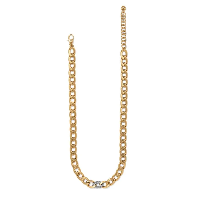 Cleo Pave Link Necklace sold by Brighton