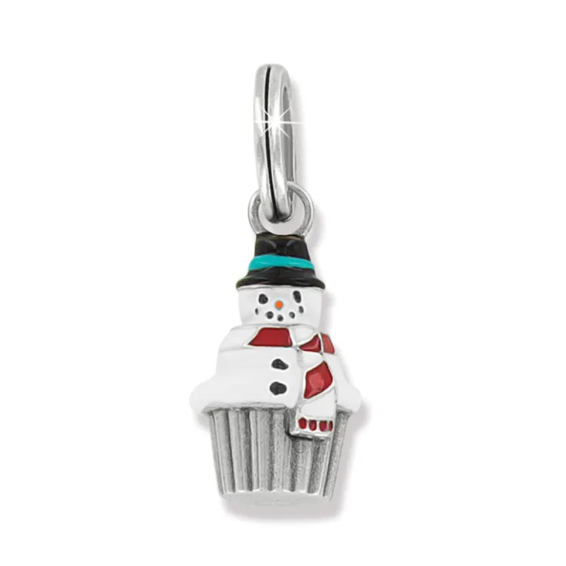 Snowman Cupcake Charm sold by Brighton