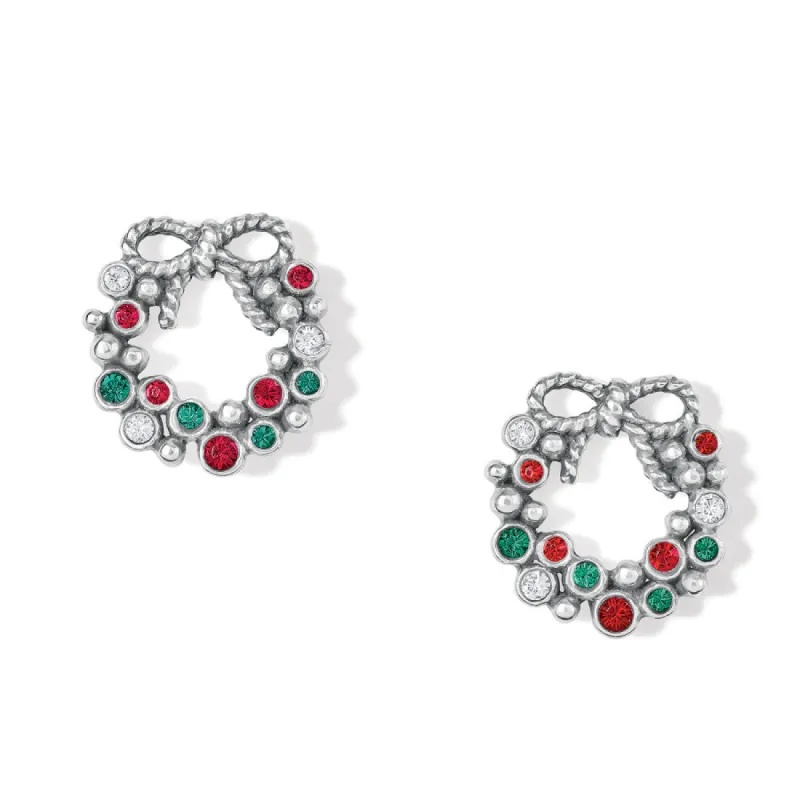 Eternal Life Wreath Mini Post Earrings sold by Brighton
