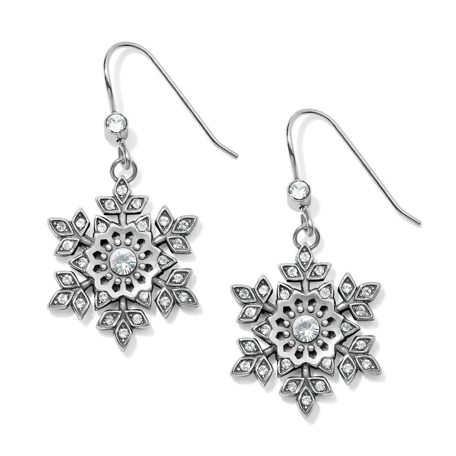 Glint Snowflake French Wire Earrings sold by Brighton