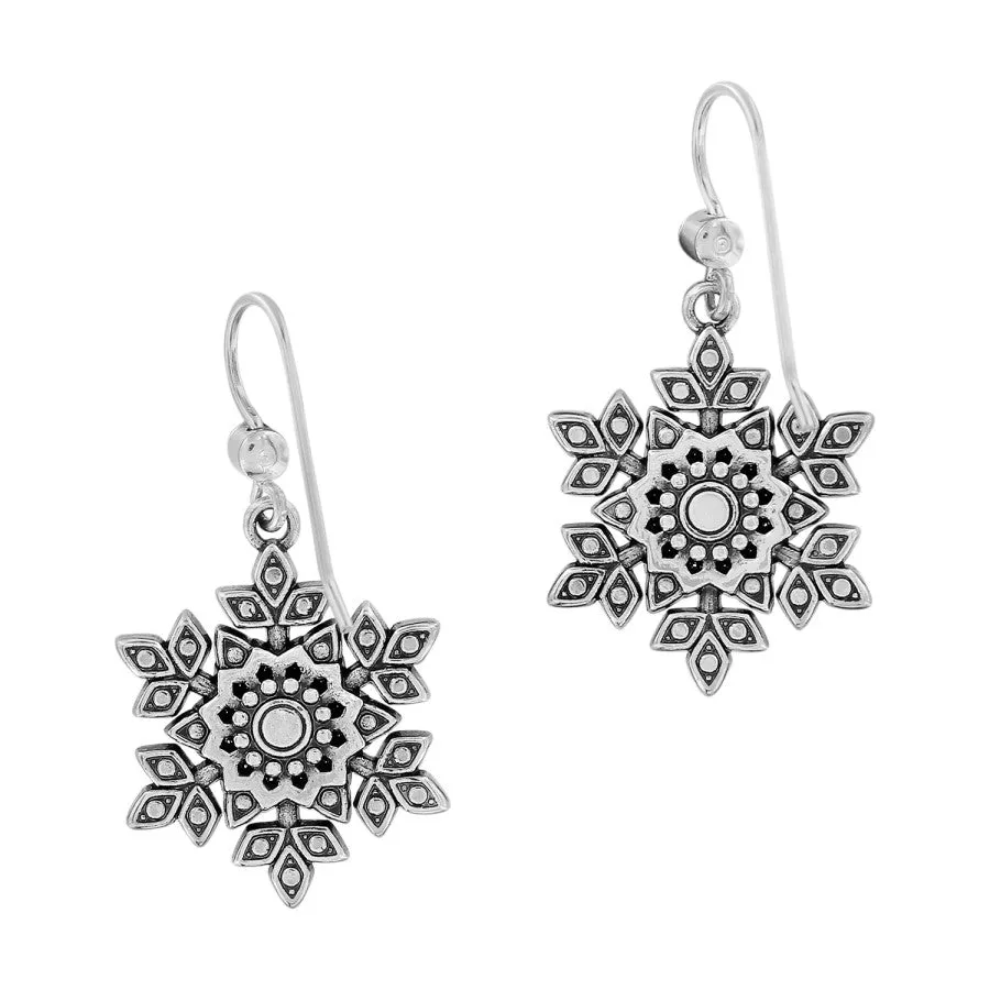 Glint Snowflake French Wire Earrings sold by Brighton product image thumbnail 2