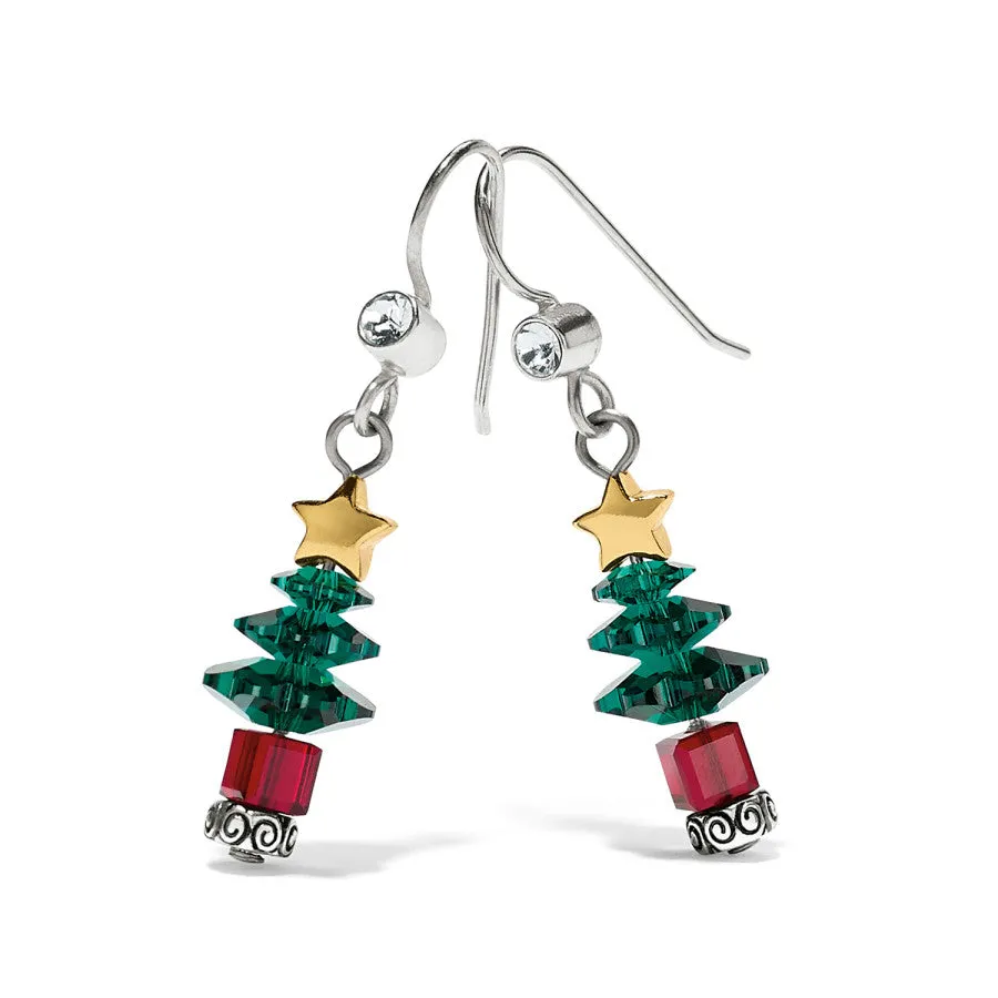 Tinsel Town Tree French Wire Earrings sold by Brighton