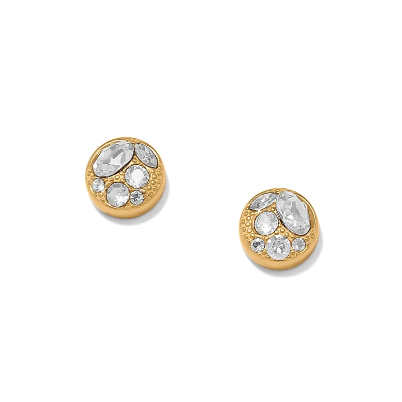 Trust Your Journey Golden Post Earrings sold by Brighton