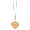 Trust Your Journey Golden Convertible Reversible Large Heart Necklace sold by Brighton